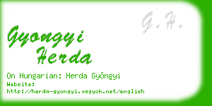 gyongyi herda business card